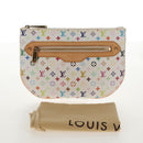 LOUIS VUITTON Monogram Multicolor Pochette GM Pouch White M60027 Auth 145858A-12