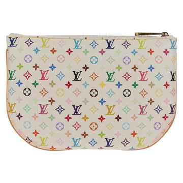 LOUIS VUITTON Monogram Multicolor Pochette GM Pouch White M60027 Auth 145858A - 0
