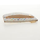 LOUIS VUITTON Monogram Multicolor Pochette GM Pouch White M60027 Auth 145858A-5