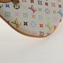 LOUIS VUITTON Monogram Multicolor Pochette GM Pouch White M60027 Auth 145858A-7