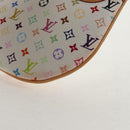 LOUIS VUITTON Monogram Multicolor Pochette GM Pouch White M60027 Auth 145858A-14