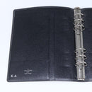 LOUIS VUITTON Taiga Agenda GM Day Planner Cover Black R20232 LV Auth 145864-14