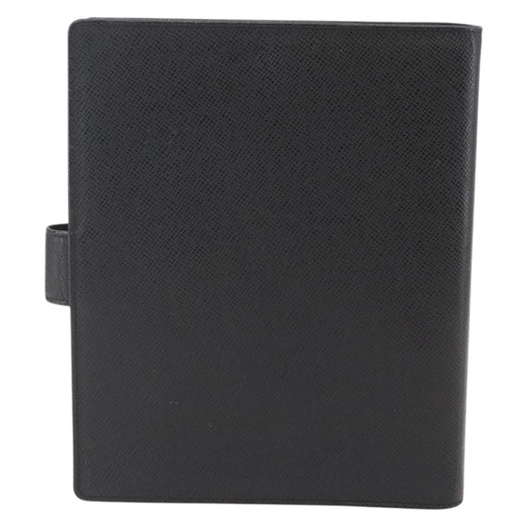 LOUIS VUITTON Taiga Agenda GM Day Planner Cover Black R20232 LV Auth 145864