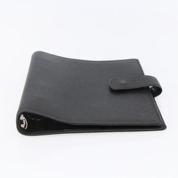 LOUIS VUITTON Taiga Agenda GM Day Planner Cover Black R20232 LV Auth 145864