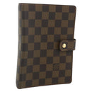 LOUIS VUITTON Damier Ebene Agenda MM Day Planner Cover R20240 LV Auth 145865-1