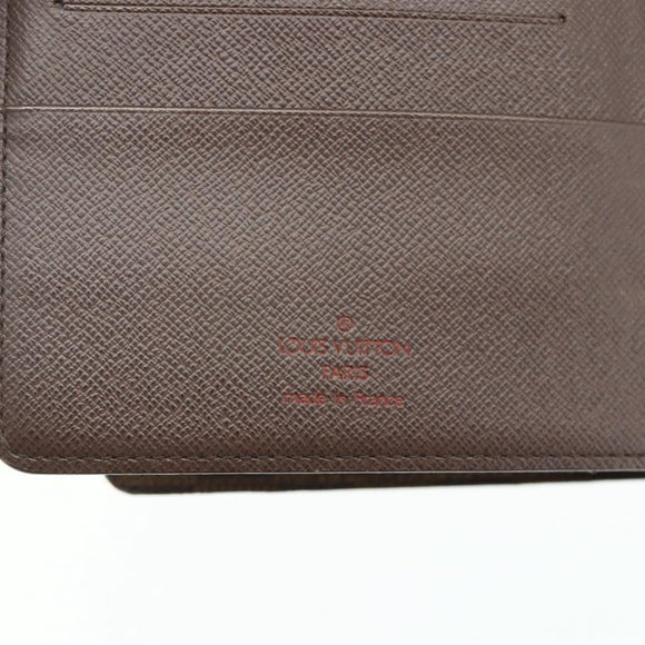 LOUIS VUITTON Damier Ebene Agenda MM Day Planner Cover R20240 LV Auth 145865