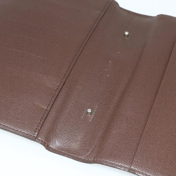 LOUIS VUITTON Damier Ebene Agenda MM Day Planner Cover R20240 LV Auth 145865