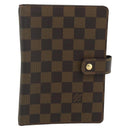 LOUIS VUITTON Damier Ebene Agenda MM Day Planner Cover R20240 LV Auth 145865-13
