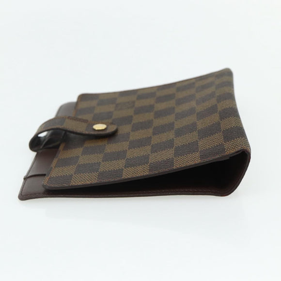 LOUIS VUITTON Damier Ebene Agenda MM Day Planner Cover R20240 LV Auth 145865