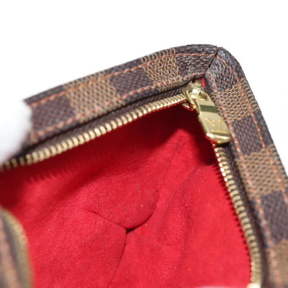 LOUIS VUITTON Damier Ebene Manosque GM Accessory Pouch N51120 LV Auth 145868V