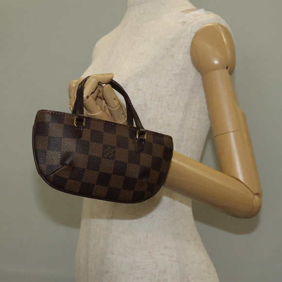 LOUIS VUITTON Damier Ebene Manosque GM Accessory Pouch N51120 LV Auth 145868V