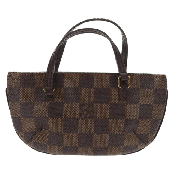 LOUIS VUITTON Damier Ebene Manosque GM Accessory Pouch N51120 LV Auth 145868V