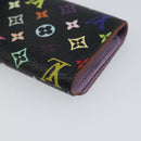 LOUIS VUITTON Monogram Multicolor Multicles 4 Key Case Black M93732 Auth 145870-15