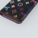 LOUIS VUITTON Monogram Multicolor Multicles 4 Key Case Black M93732 Auth 145870-16