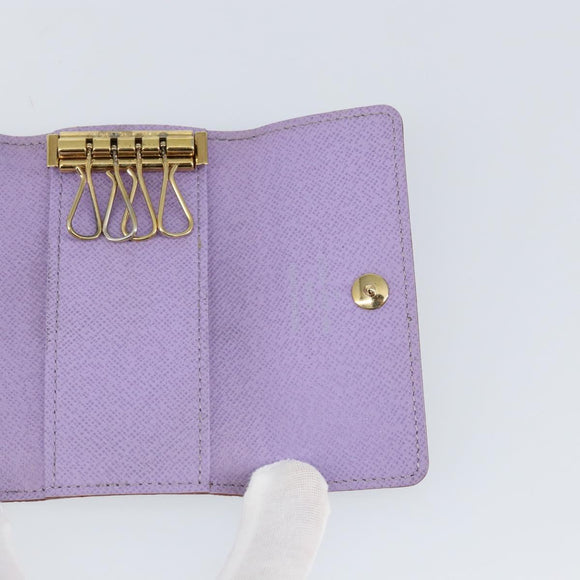 LOUIS VUITTON Monogram Multicolor Multicles 4 Key Case Black M93732 Auth 145870