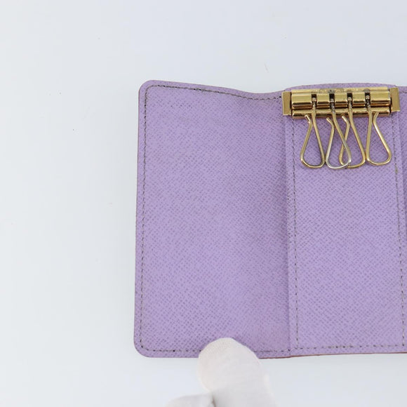 LOUIS VUITTON Monogram Multicolor Multicles 4 Key Case Black M93732 Auth 145870