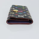 LOUIS VUITTON Monogram Multicolor Multicles 4 Key Case Black M93732 Auth 145870-3