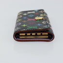 LOUIS VUITTON Monogram Multicolor Multicles 4 Key Case Black M93732 Auth 145870-4