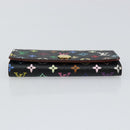 LOUIS VUITTON Monogram Multicolor Multicles 4 Key Case Black M93732 Auth 145870-6
