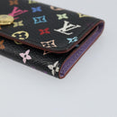 LOUIS VUITTON Monogram Multicolor Multicles 4 Key Case Black M93732 Auth 145870-7