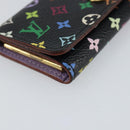 LOUIS VUITTON Monogram Multicolor Multicles 4 Key Case Black M93732 Auth 145870-14