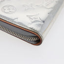 LOUIS VUITTON Mirror Zippy WalletVertical Wallet Silver M80808 Auth 145872-15