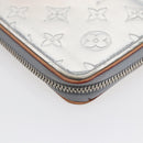 LOUIS VUITTON Mirror Zippy WalletVertical Wallet Silver M80808 Auth 145872-16
