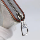 LOUIS VUITTON Mirror Zippy WalletVertical Wallet Silver M80808 Auth 145872-8