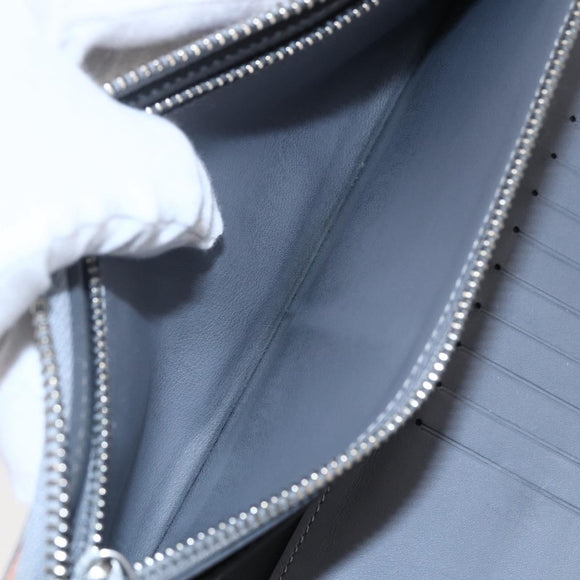 LOUIS VUITTON Mirror Zippy WalletVertical Wallet Silver M80808 Auth 145872