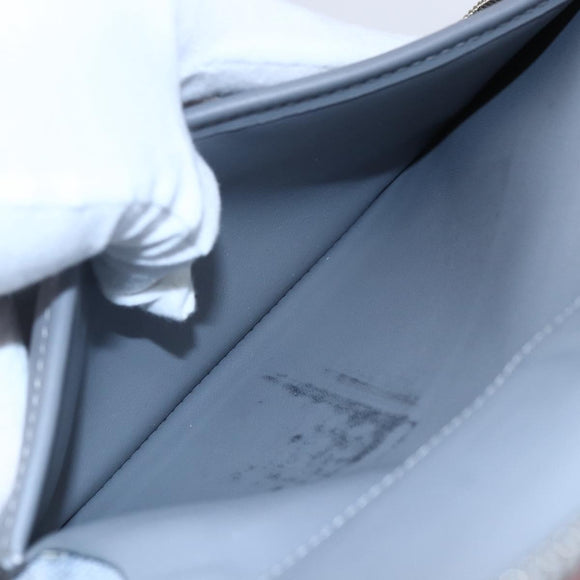 LOUIS VUITTON Mirror Zippy WalletVertical Wallet Silver M80808 Auth 145872