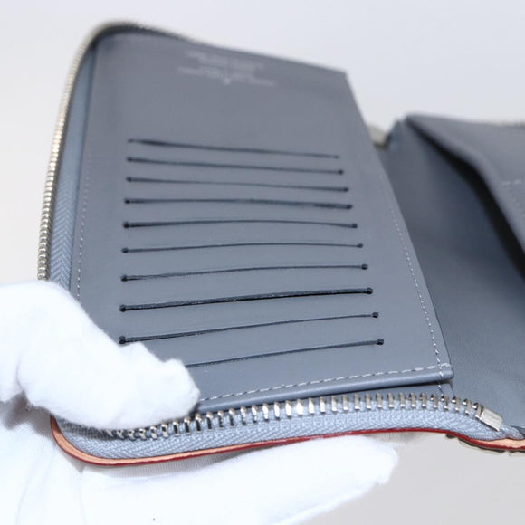 LOUIS VUITTON Mirror Zippy WalletVertical Wallet Silver M80808 Auth 145872