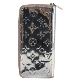 LOUIS VUITTON Mirror Zippy WalletVertical Wallet Silver M80808 Auth 145872 - 0