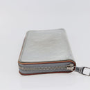 LOUIS VUITTON Mirror Zippy WalletVertical Wallet Silver M80808 Auth 145872-5