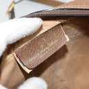 GUCCI GG Supreme Web Sherry Line Bag PVC Beige Gold 56 02 004 Auth 145876-17