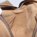 GUCCI GG Supreme Web Sherry Line Bag PVC Beige Gold 56 02 004 Auth 145876-20