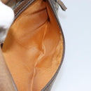 GUCCI GG Supreme Web Sherry Line Bag PVC Beige Gold 56 02 004 Auth 145876-21