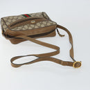 GUCCI GG Supreme Web Sherry Line Bag PVC Beige Gold 56 02 004 Auth 145876-7