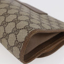 GUCCI GG Supreme Web Sherry Line Clutch Bag PVC Beige Red 89 01 030 Auth 145877-15