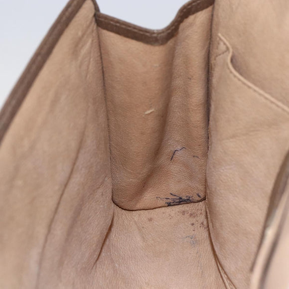 GUCCI GG Supreme Web Sherry Line Clutch Bag PVC Beige Red 89 01 030 Auth 145877