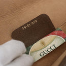 GUCCI GG Supreme Web Sherry Line Clutch Bag PVC Beige Red 89 01 030 Auth 145877-12