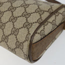 GUCCI GG Supreme Web Sherry Line Bag PVC Beige Gold 89 02 018 Auth 145882-9