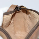 GUCCI GG Supreme Web Sherry Line Bag PVC Beige Gold 89 02 018 Auth 145882-19