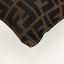 FENDI Zucca Canvas Mamma Baguette Shoulder Bag Black Brown gold Auth 145885V-11