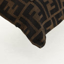 FENDI Zucca Canvas Mamma Baguette Shoulder Bag Black Brown gold Auth 145885V-13