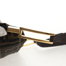 FENDI Zucca Canvas Mamma Baguette Shoulder Bag Black Brown gold Auth 145885V-8