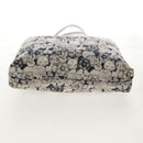 CHANEL COCO Mark Tote Bag Nylon Navy Gray CC Auth 145888A-5