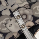 CHANEL COCO Mark Tote Bag Nylon Navy Gray CC Auth 145888A-18