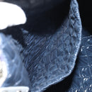 CHANEL COCO Mark Tote Bag Nylon Navy Gray CC Auth 145888A-22