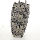 CHANEL COCO Mark Tote Bag Nylon Navy Gray CC Auth 145888A-4