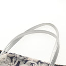 CHANEL COCO Mark Tote Bag Nylon Navy Gray CC Auth 145888A-14